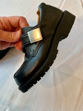George Black Slip-On Dress Loafers with Metal Accent size 9